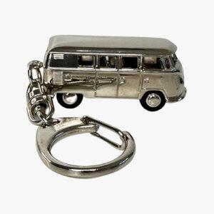3D Schlüsselanhänger VW T1 Bus Silber 1