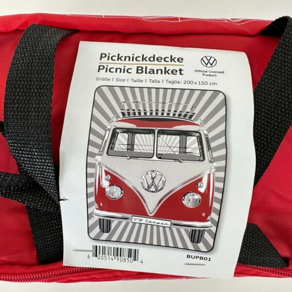 Picknickdecke - rot - 200 x 150 cm 1