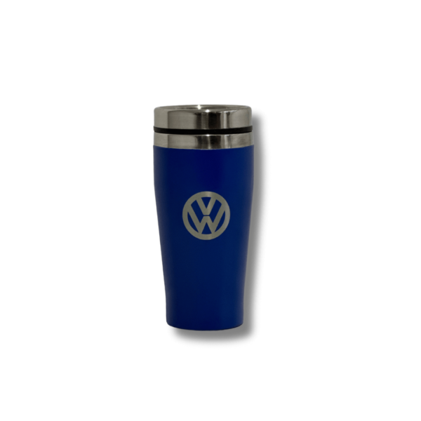 VW Thermosbecher blau